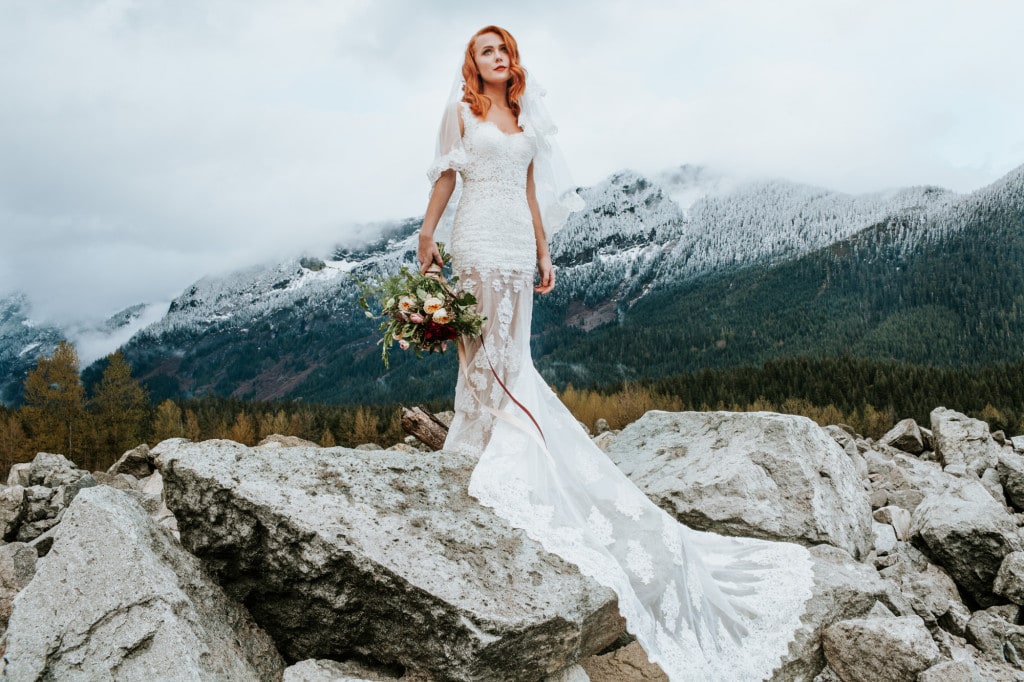 Snoqualmie Pass Adventure Elopement by Marcela Garcia Pulido Portland Wedding Photographer