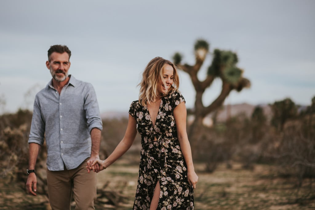John and Kate at Joshua Tree engagement styled shoot for Heck yeah! photo camp