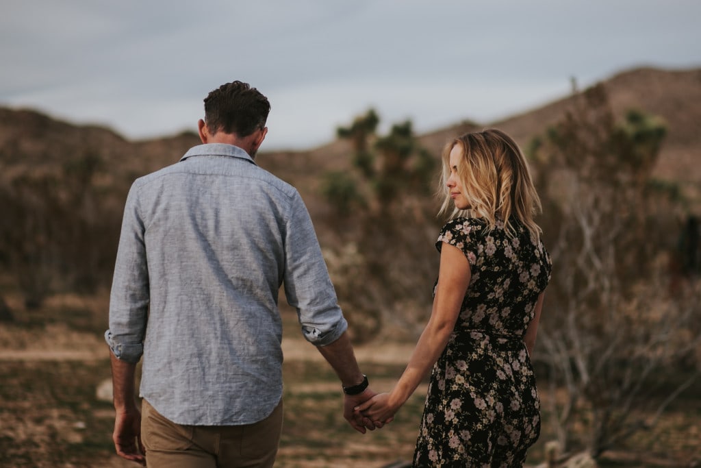 Kate and John in Joshua Tree engagement styled shoot Heck Yeah! Photo Camp