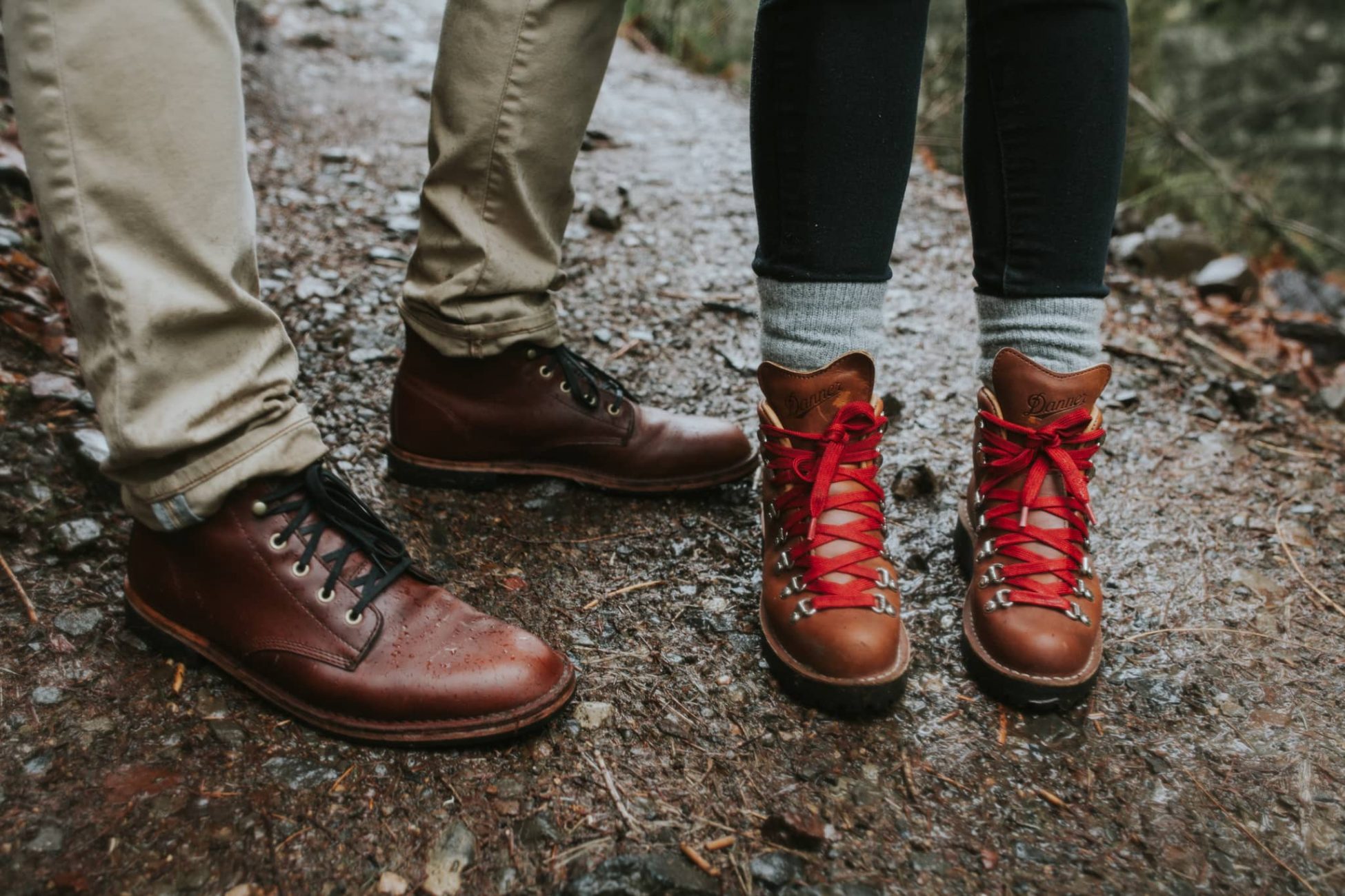 matching his and hers danner boots by Marcela Pulido Portland Wedding Photographer