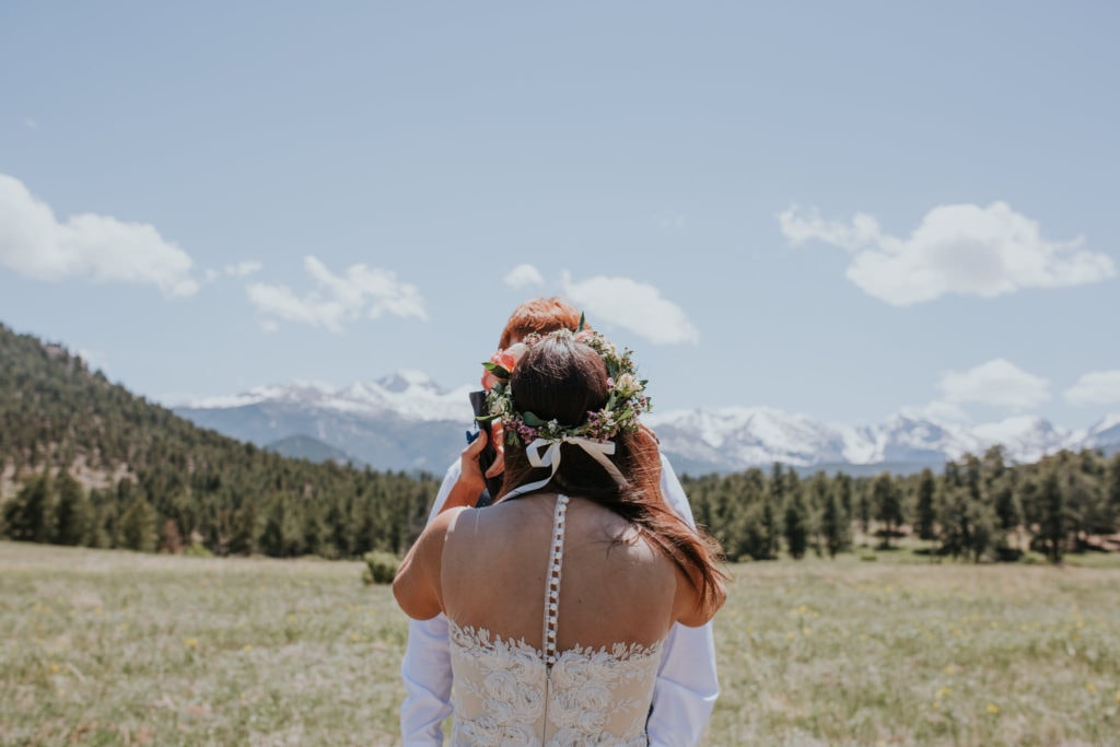 Rocky Mountain National Park Free people bride Estes Park Rocky Mountain Wedding Photographer