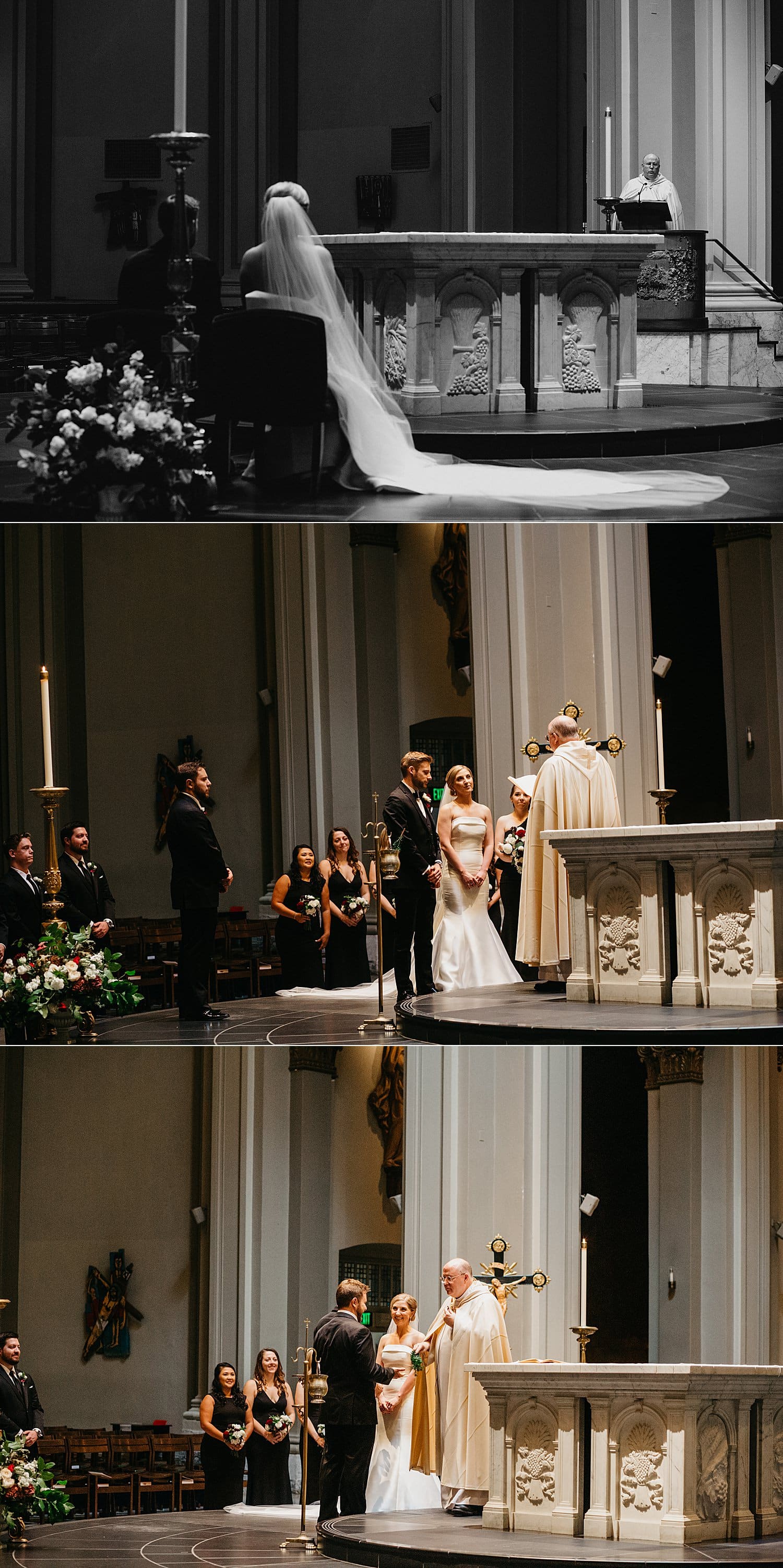 st james cathedral 415 Westlake Wedding by Marcela Pulido Seattle Wedding Photographer