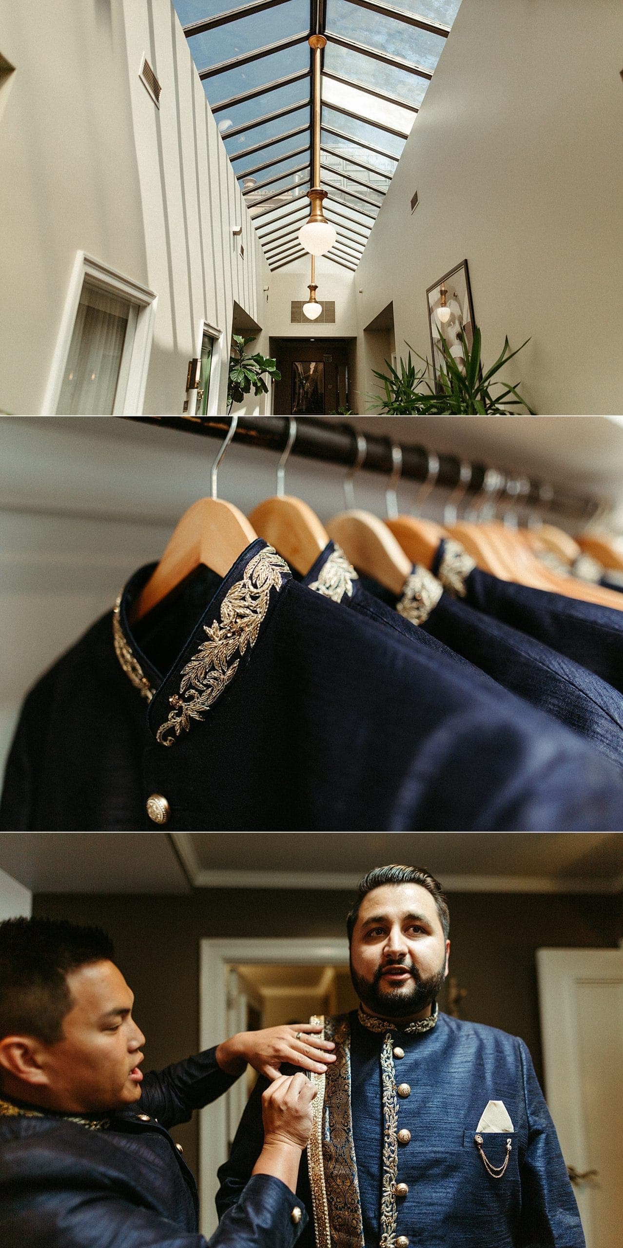 groom getting ready at the sentinel hotel by marcela pulido photography portland wedding photographer