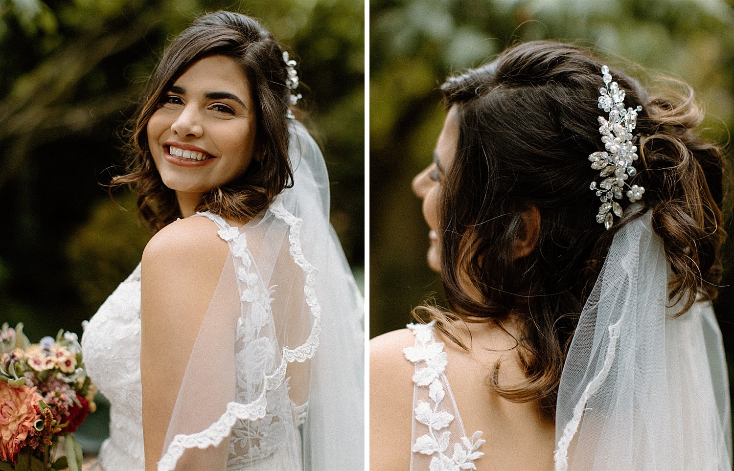 portrait of a gorgeous italian bride on her wedding day french country cottage wedding in lakewood washington